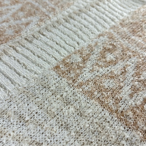 JOIE Longline Nordic Duster Cardigan in Cream/Tan Bouclé Knit Size X-Small (NWT) - Picture 10 of 14